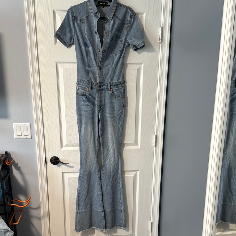 SER.O.YA Denim Jumpsuit - Picture 1 of 3